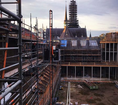 Domusdela tijdens de bouw Sandra Poelman Glowingplace